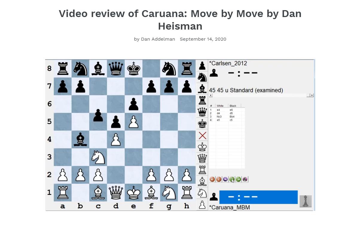 Photo of Video review of <b>Caruana</b>: Move by Move by Dan Heisman