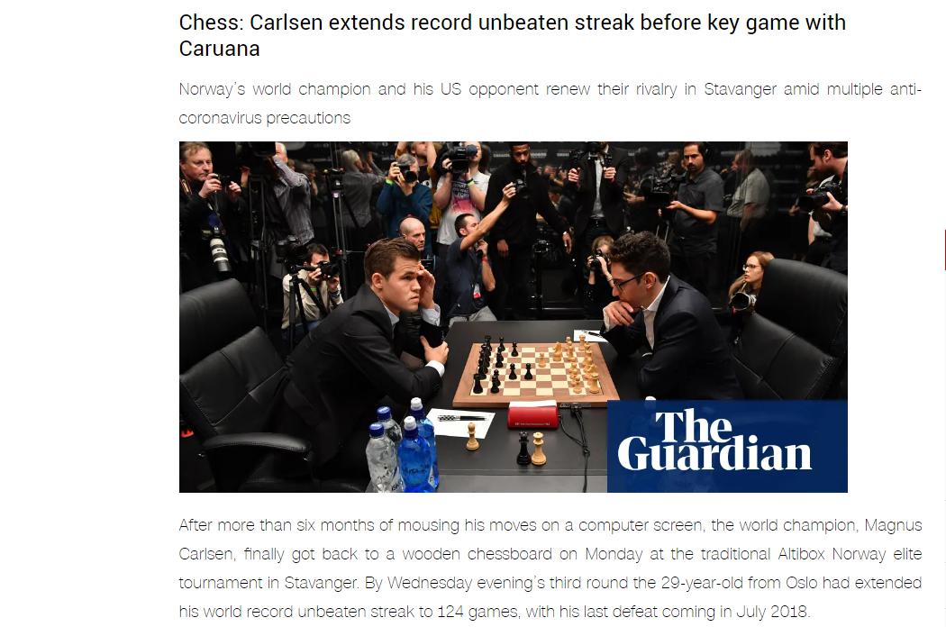 Photo of Chess: Carlsen extends record unbeaten streak before key game with <b>Caruana</b>