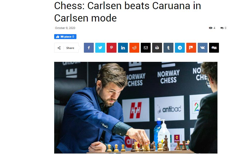 Photo of Chess: Carlsen beats <b>Caruana</b> in Carlsen mode
