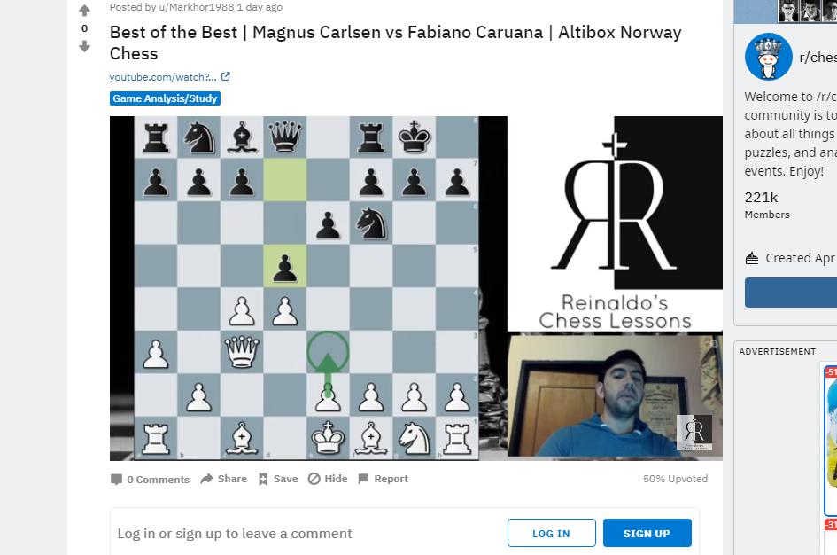 Photo of Magnus Carlsen vs <b>Fabiano Caruana</b> | Altibox Norway Chess