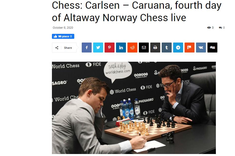 Photo of Chess: Carlsen =E2=80=93 Caruana, fourth day of Altaway Norway Chess live