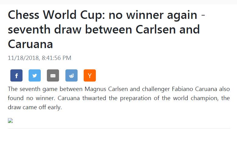 Photo of Chess World Cup: no winner again - seventh draw between Carlsen and Caruana