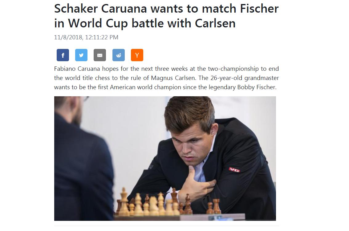 Photo of Schaker Caruana wants to match Fischer in World Cup battle with Carlsen