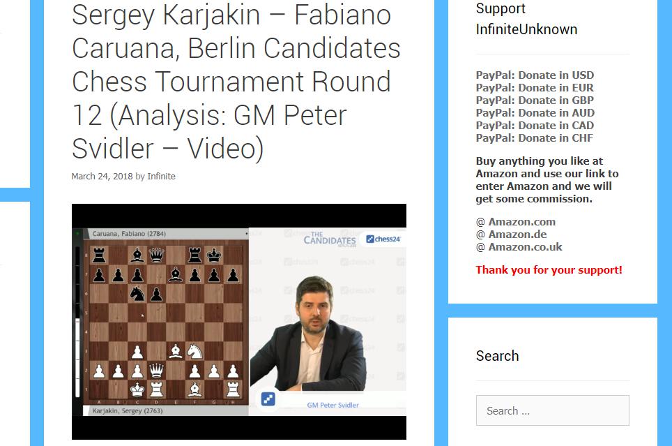 Photo of Sergey Karjakin ? Fabiano Caruana, Berlin Candidates Chess Tournament Round 12