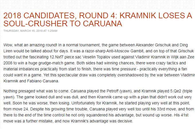 Photo of Kramnik Loses a Soul-Crusher to Caruana