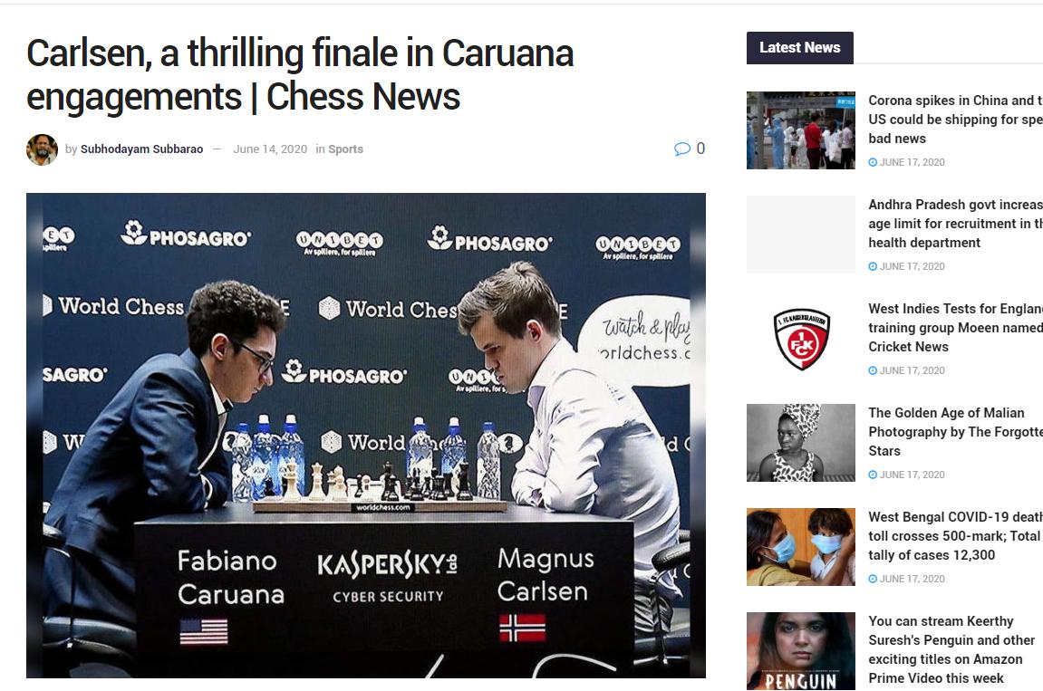 Photo of Carlsen, <b>Caruana</b> engage in a thrilling finale | Chess News