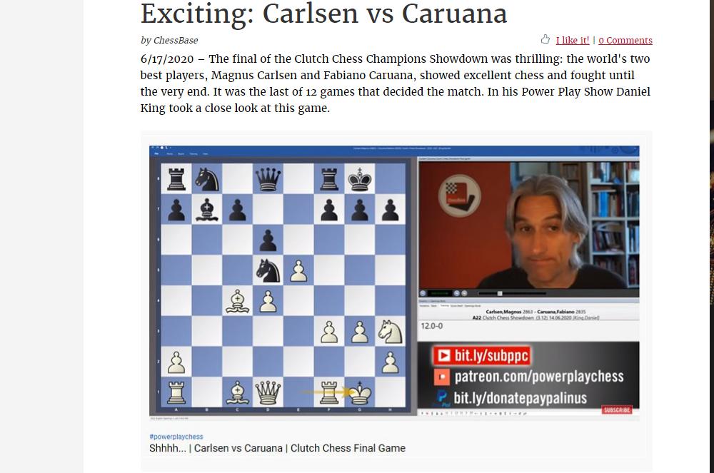 Photo of Exciting: Carlsen vs <b>Caruana</b>