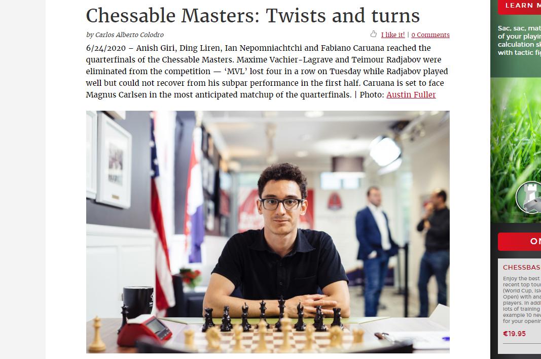Photo of Chessable Masters: Twists and turns