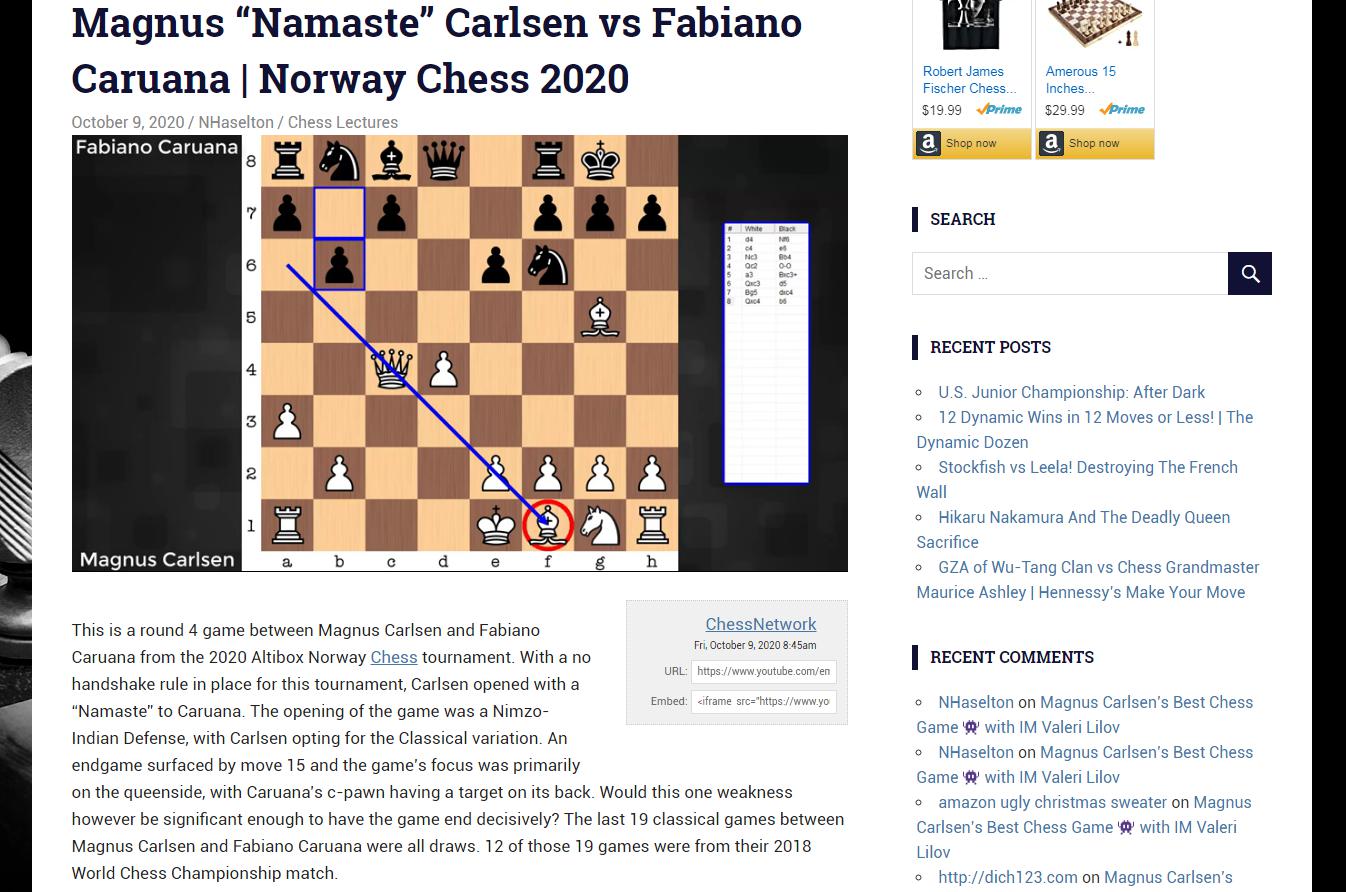 Photo of Magnus "Namaste" Carlsen vs Fabiano <b>Caruana</b> | Norway Chess 2020