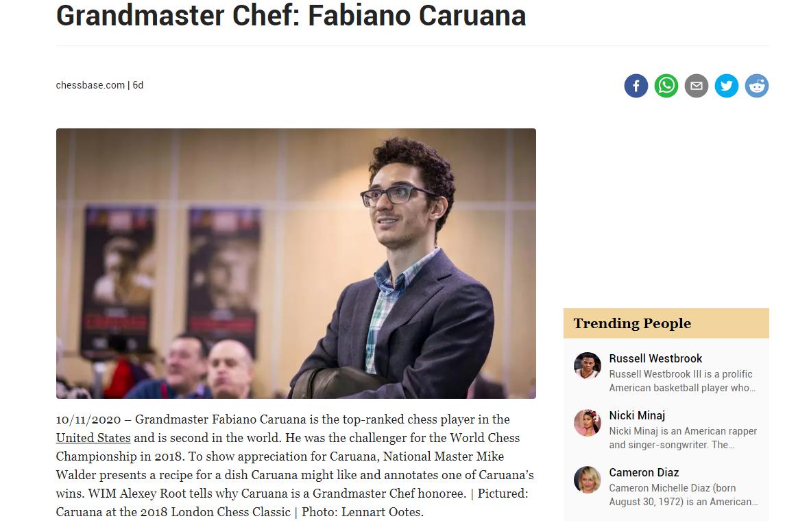 Photo of Grandmaster Chef: Fabiano <b>Caruana</b>