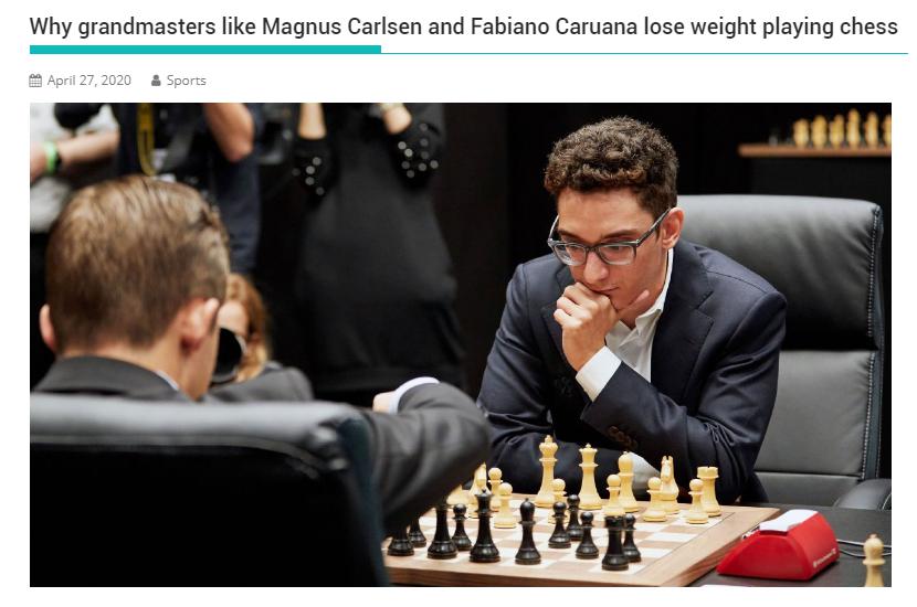 Photo of Why grandmasters like Magnus Carlsen and Fabiano Caruana lose weight playing chess