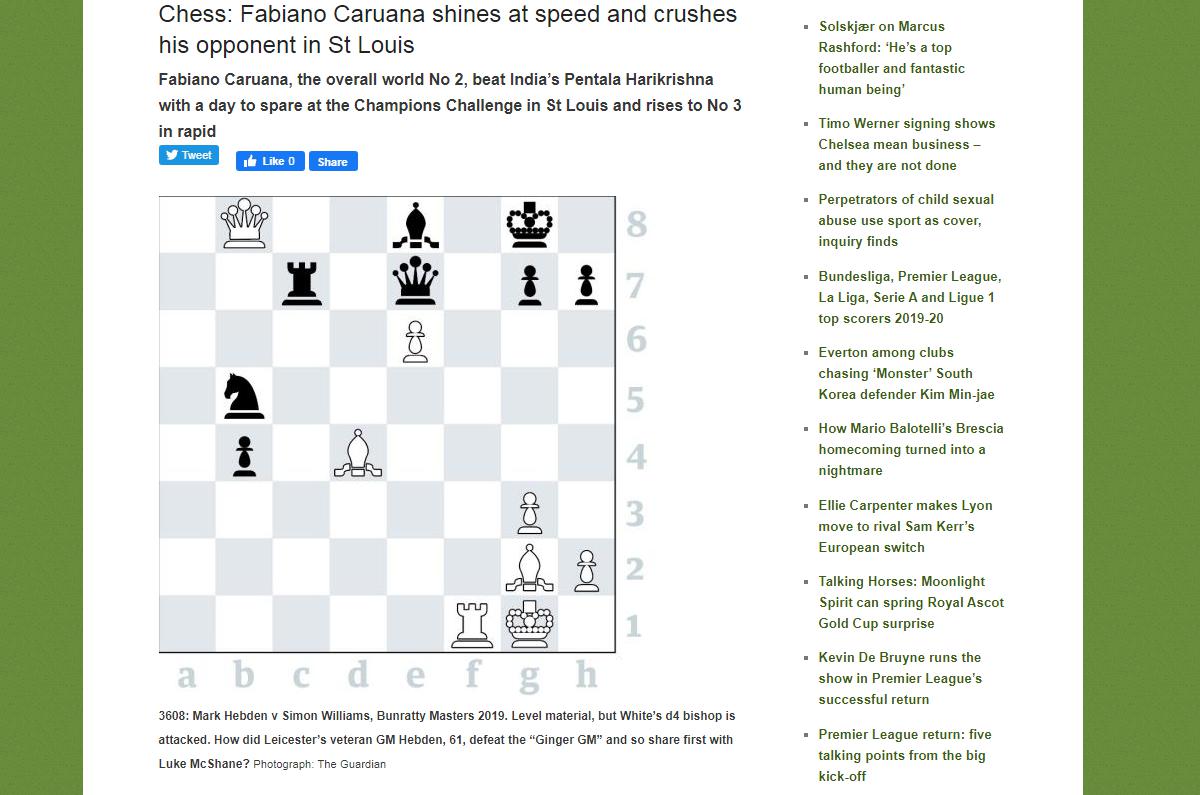 Photo of Chess: Fabiano Caruana shines at speed and crushes his opponent in St Louis